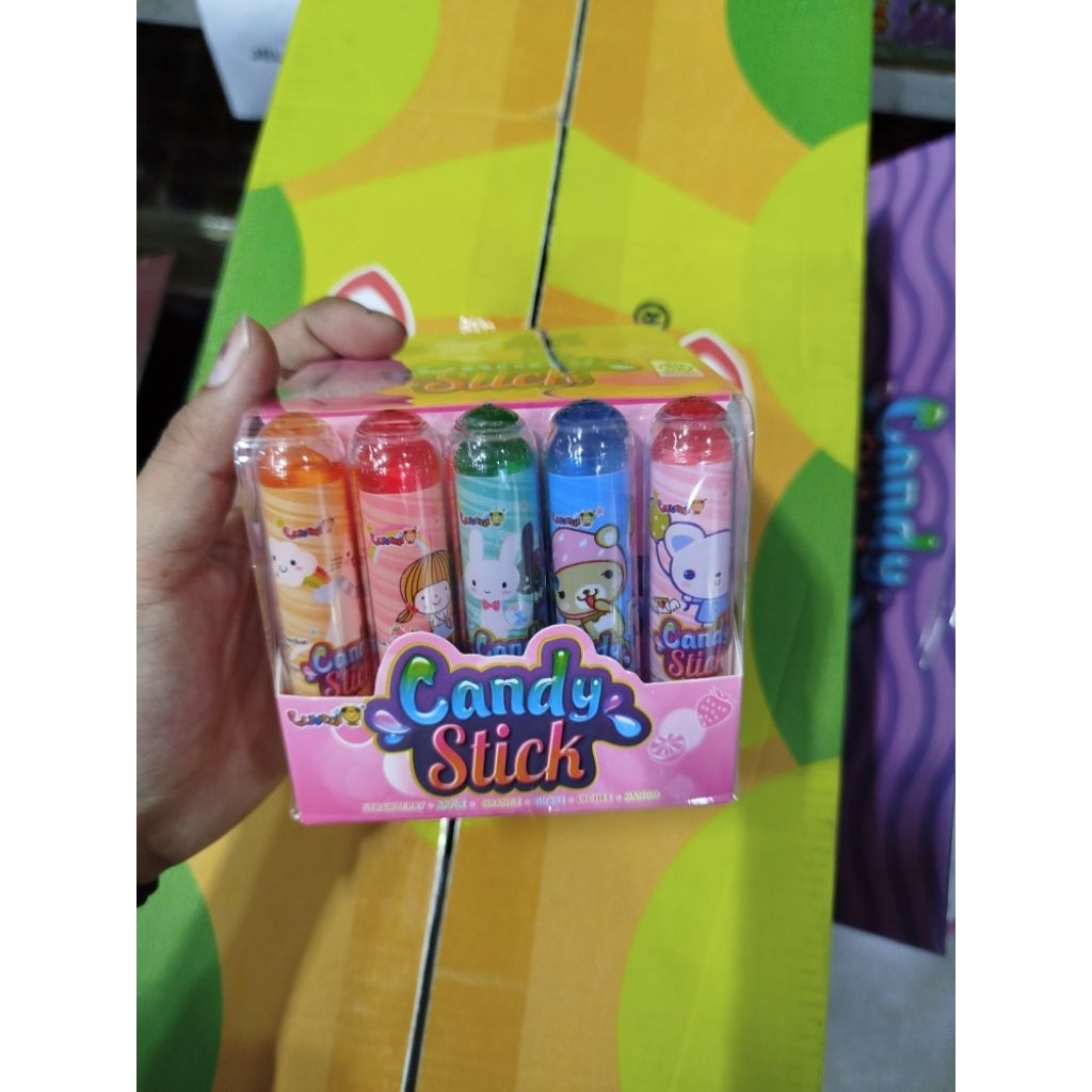 Candy stick lipstik/permen stik bentuk lipstik