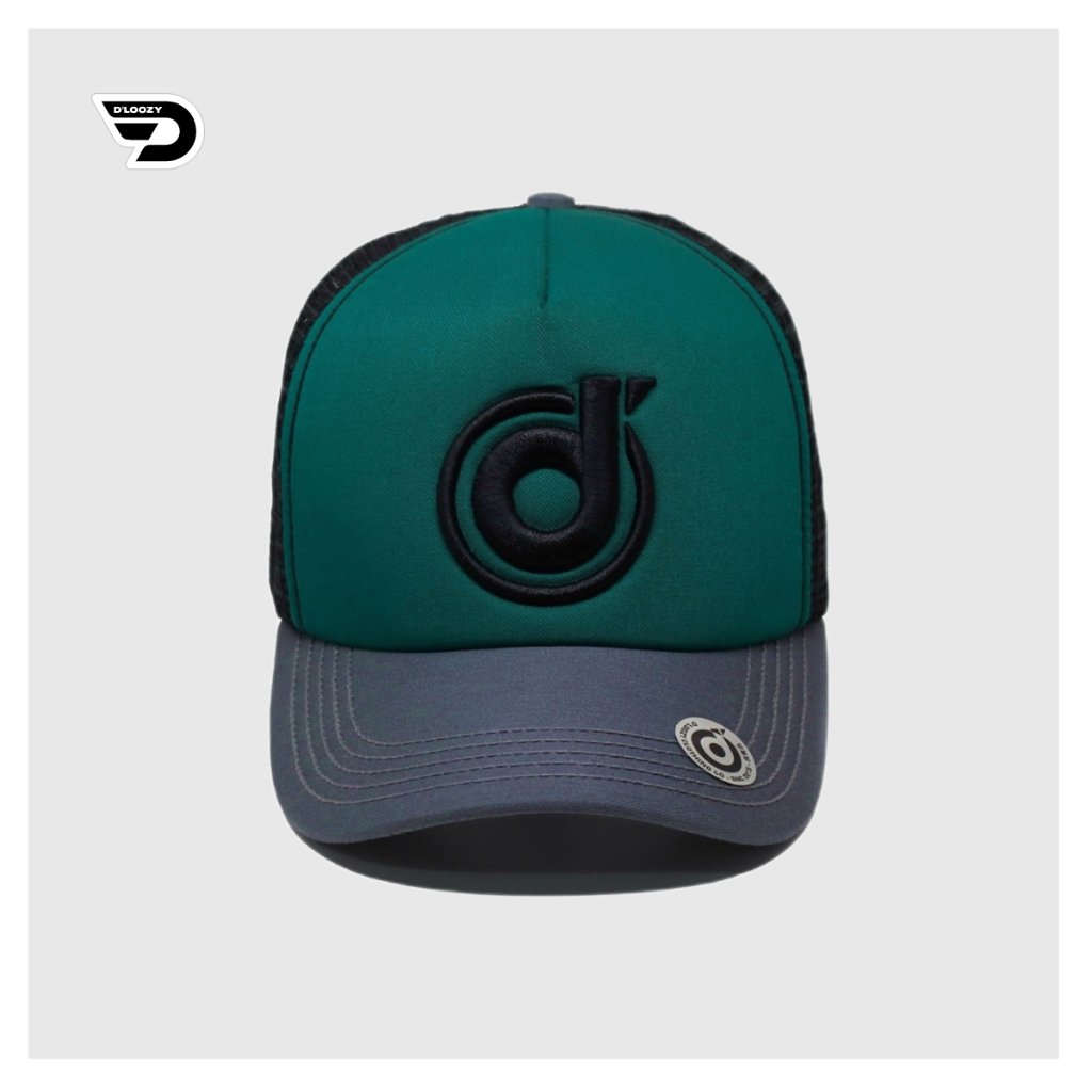 Topi Pria Keren Distro Original Truker Jaring DLOOZY Abu Tosca Hitam DLZTR-ATH