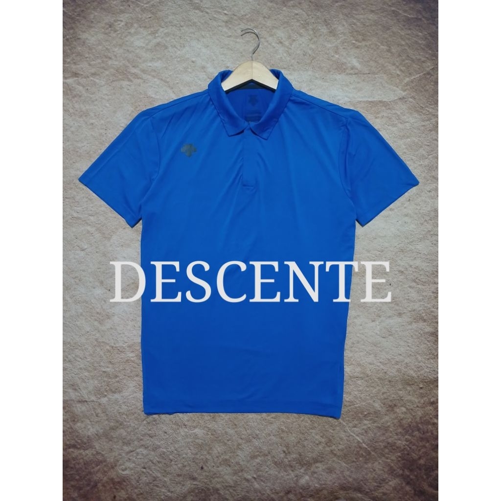 T-shirt polo keren DESCENTE bahan adem bekas pakai