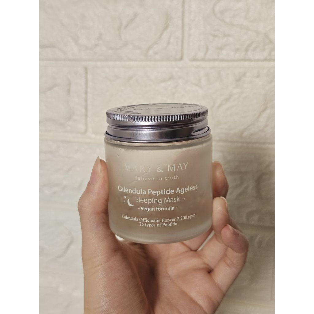preloved mary & may calendula peptide ageless sleeping mask