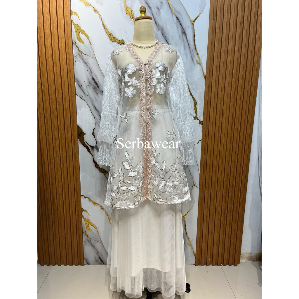 Jeevika Outer Bunga Premium Tangan Double Layer | Outer Kondangan | Outer Wisuda | Outer Bunga | Out