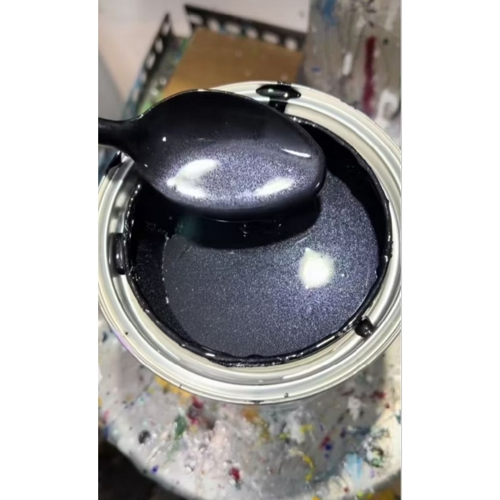 CAT PU WARNA TITANIUM BLACK GREY