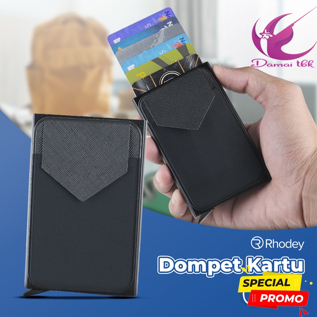 Dompet Kartu Anti RFID Alumunium Slider G883 Black