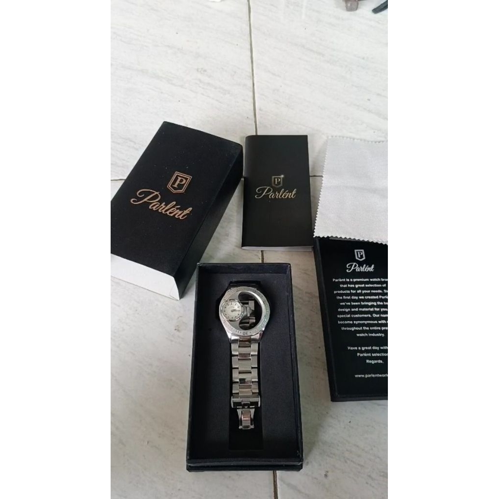 Jam tangan Parlent second new