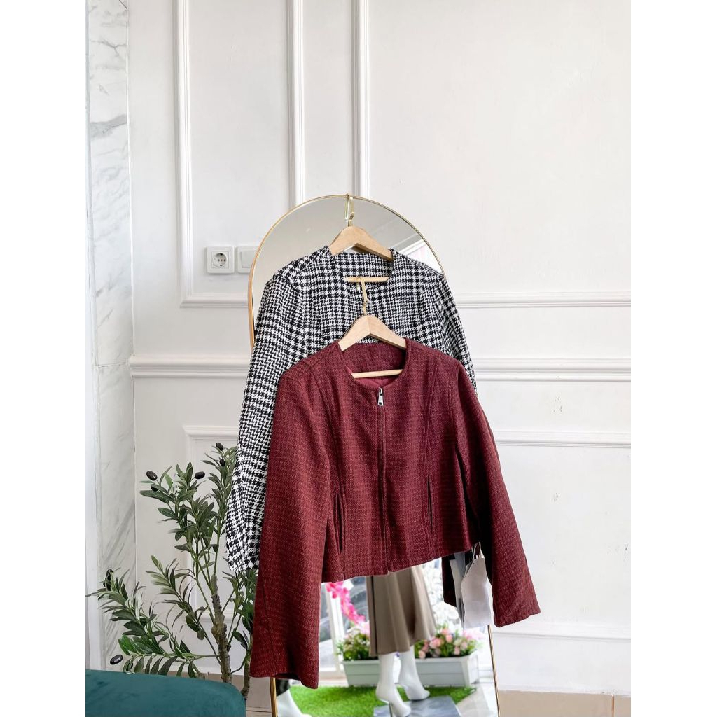 Blazer tweed import premium