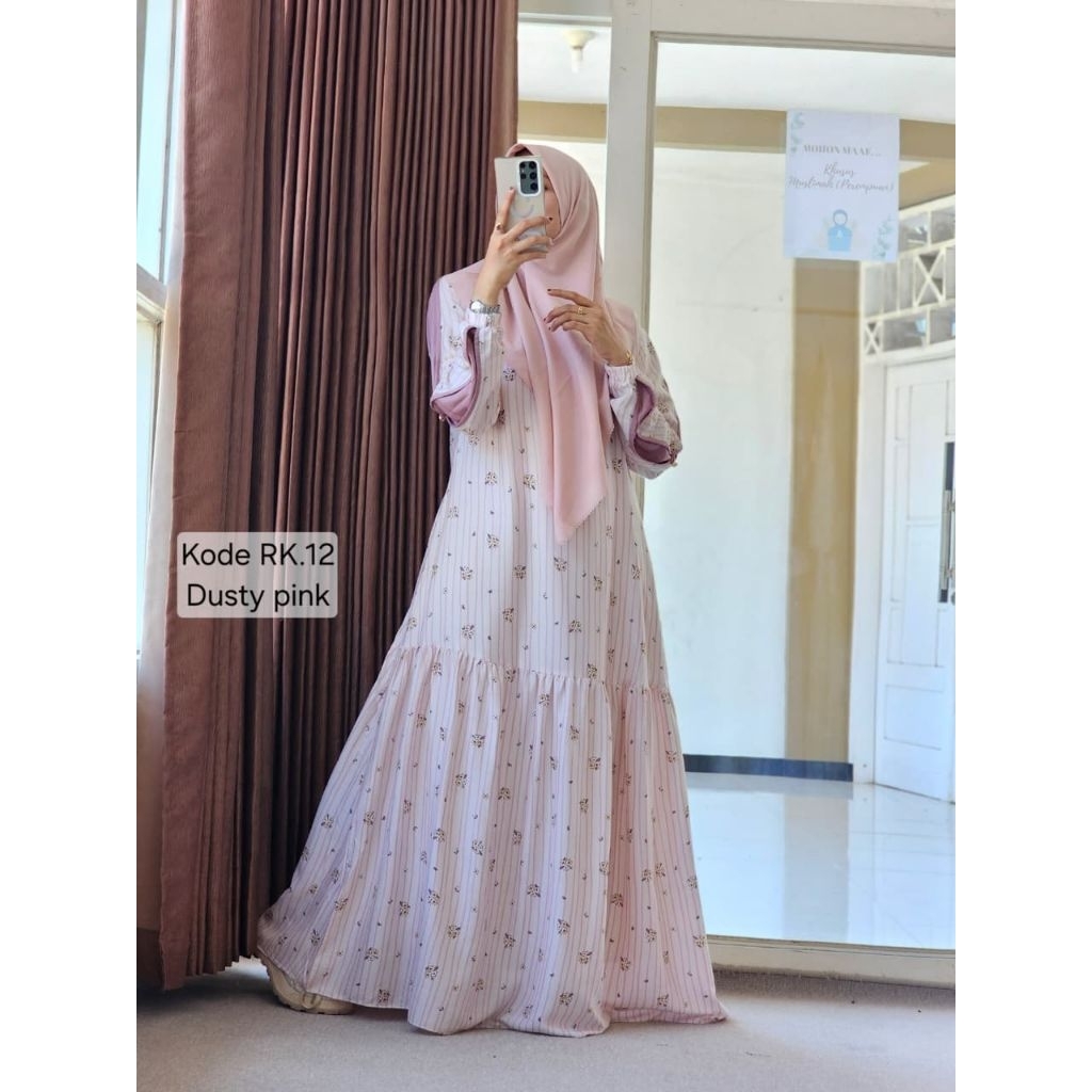 GAMIS RAYON PREMIUM MOTIF TWILL UNIQLO TERBARU