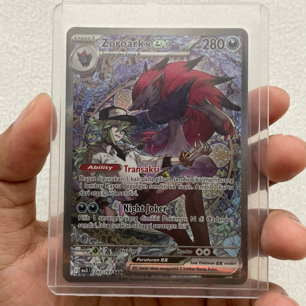 Zoroark N ex SAR - Pokemon TCG Indonesia