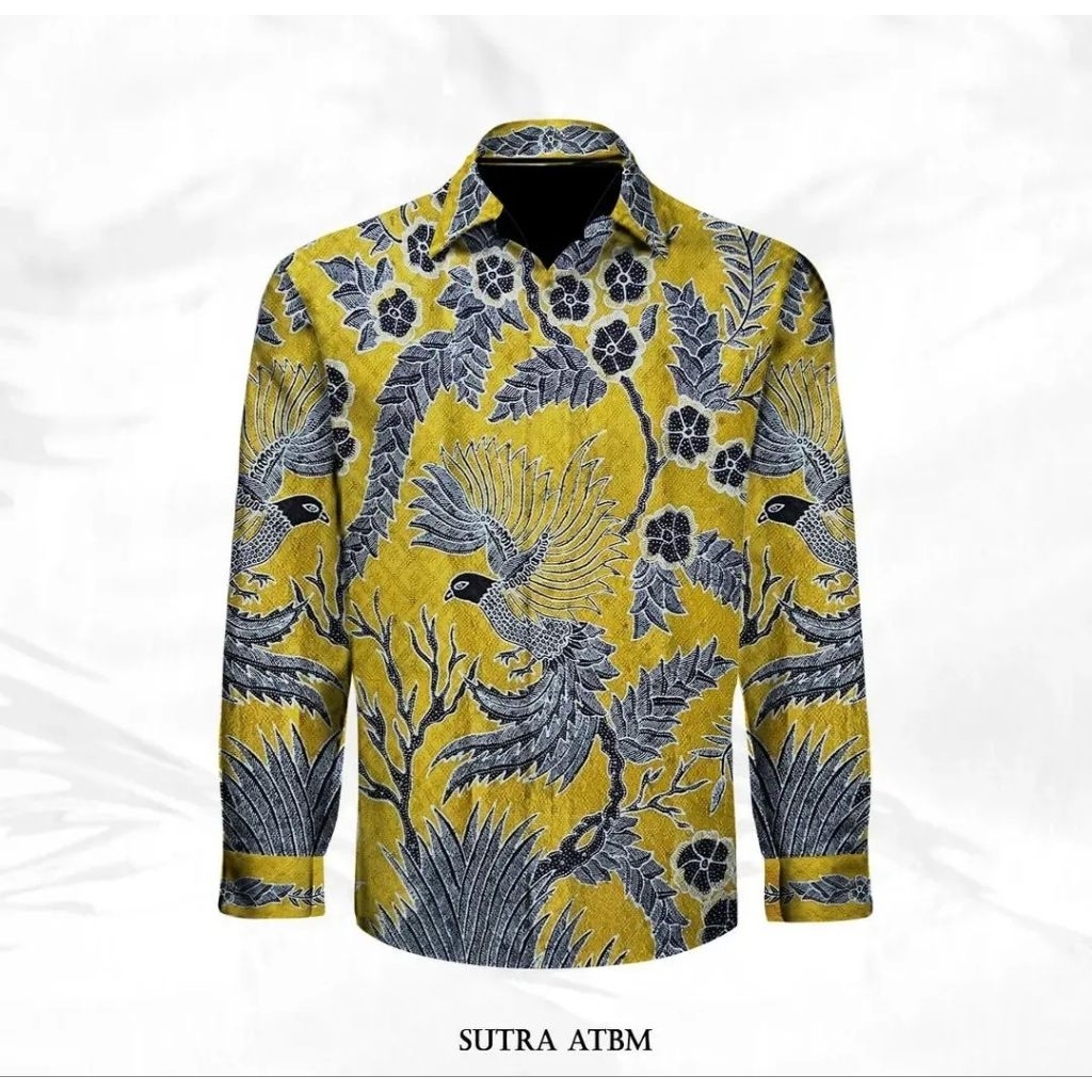 kain batik tulis pria bahan sutera atbm batik tulis kain
