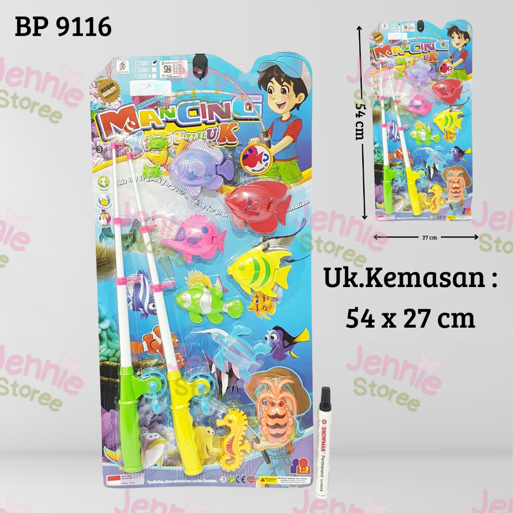 Mainan Pancing Ikan Magnet / Mainan Pancingan Ikan Anak / Mainan Edukasi Anak / Pancingan Magnet