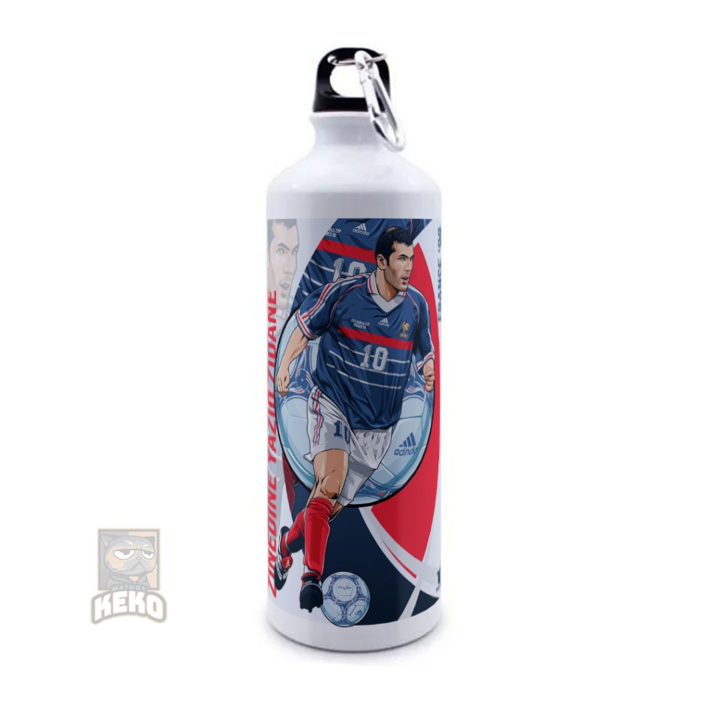 Botol Sport Legend Zinedine Zidane France 98