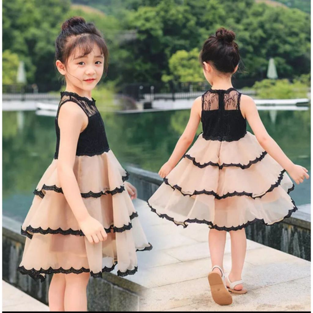 DRESS ANAK PEREMPUAN KOREA BWD/TERBARU/KOREA/BANGKOK/FASHION ANAK