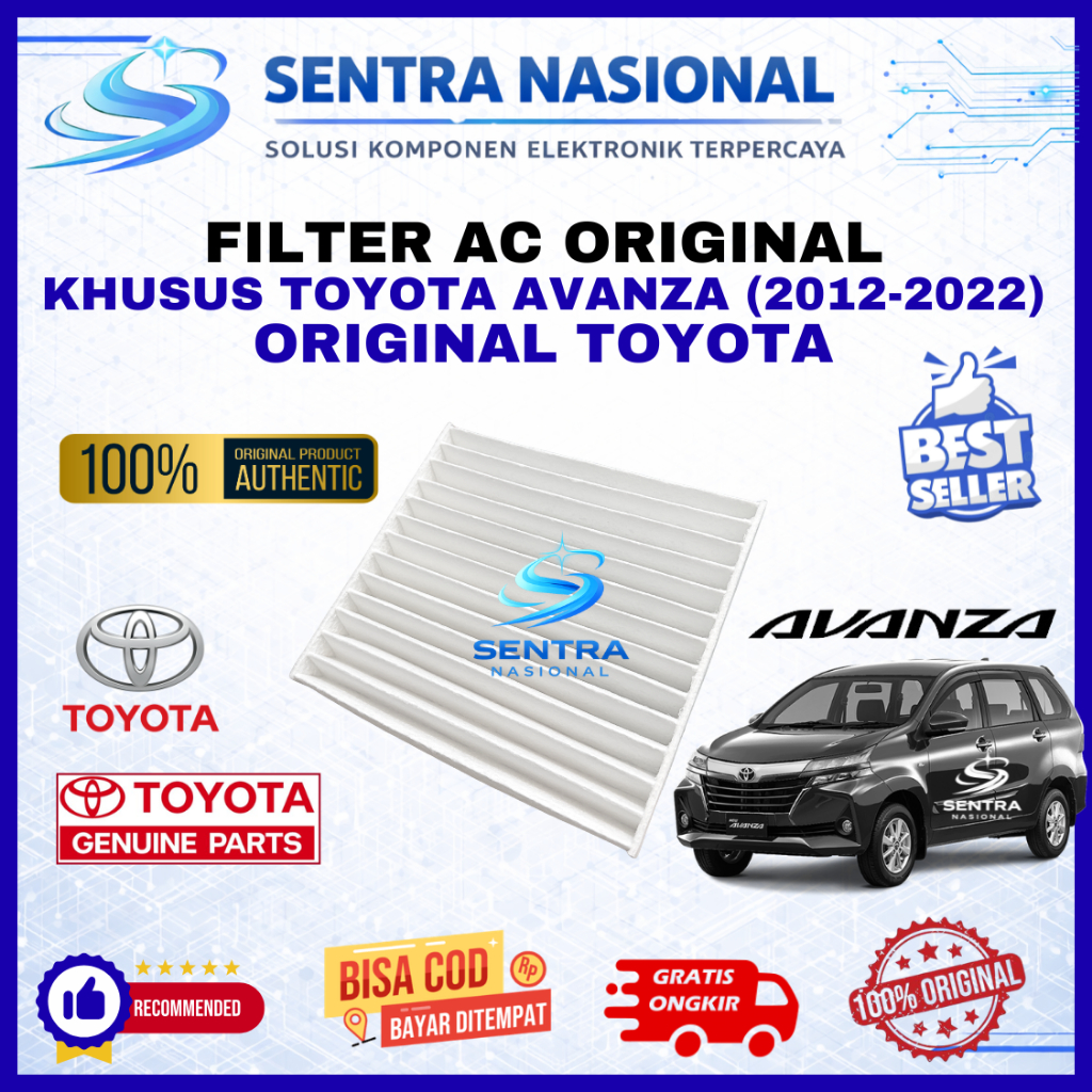 FILTER AC TOYOTA AVANZA 2012-2022 ORIGINAL | AC FILTER KABIN TOYOTA AVANZA ASLI 2012 s/d 2022  | CAB
