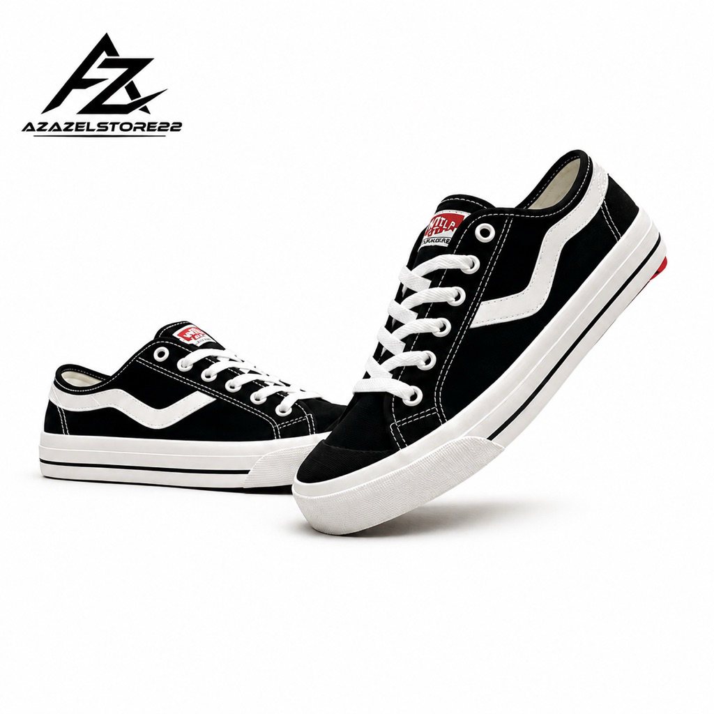 Ventela Public Low Black White Sz 33-44/Sepatu sekolah/Sepatu ventela/Sepatu keren/Sepatu pria/Sepat