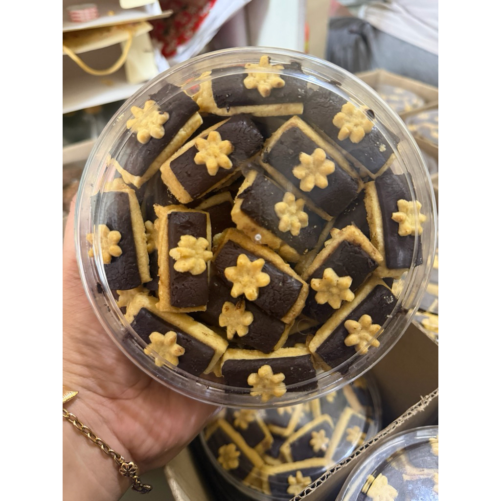 kue kering stik coklat cookies