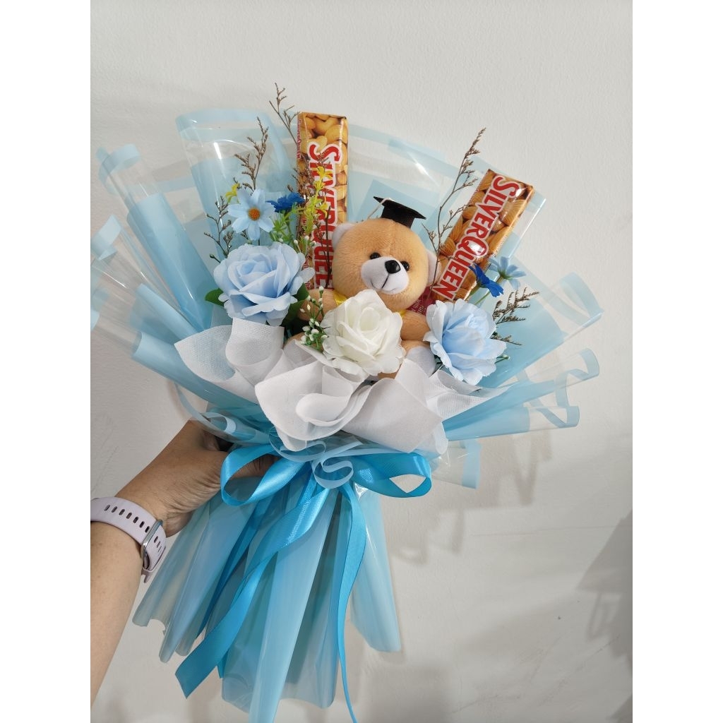 buket wisuda coklat silverqueen