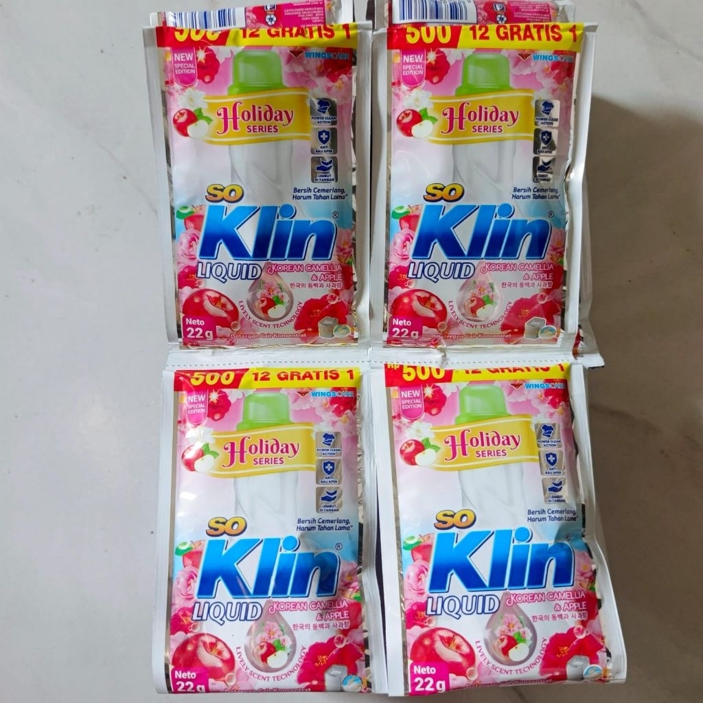 soklin liquid deterjen cair sachet