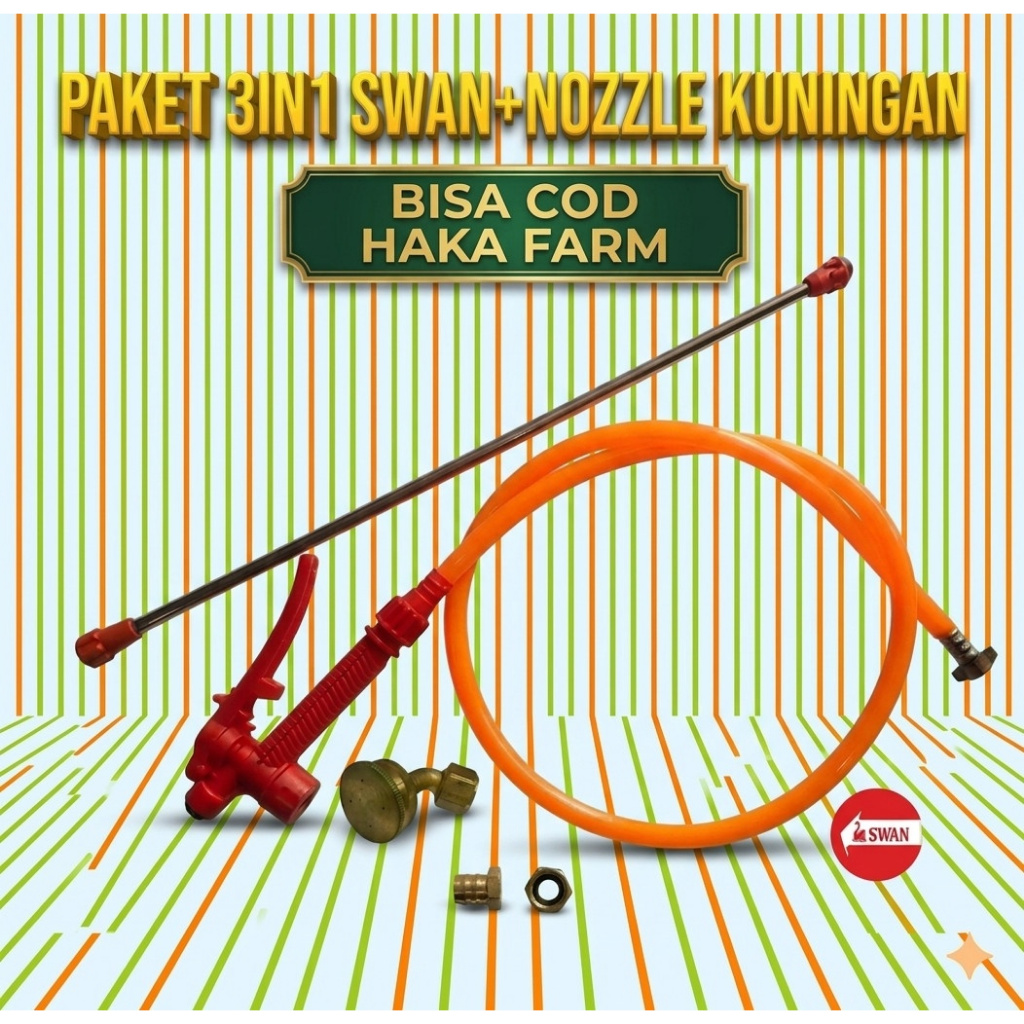 PAKET SPRAYER SWAN KOMPLIT/ PAKET KRAN SELANG STIK SWAN ELEKTRIK MANUAL/ SPRAYER SWAN
