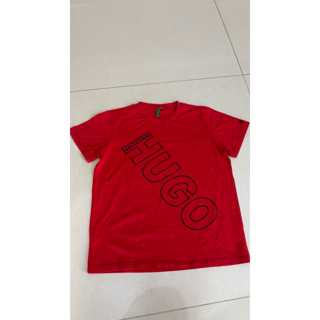 Prelove kaos hugo kids warna merah
