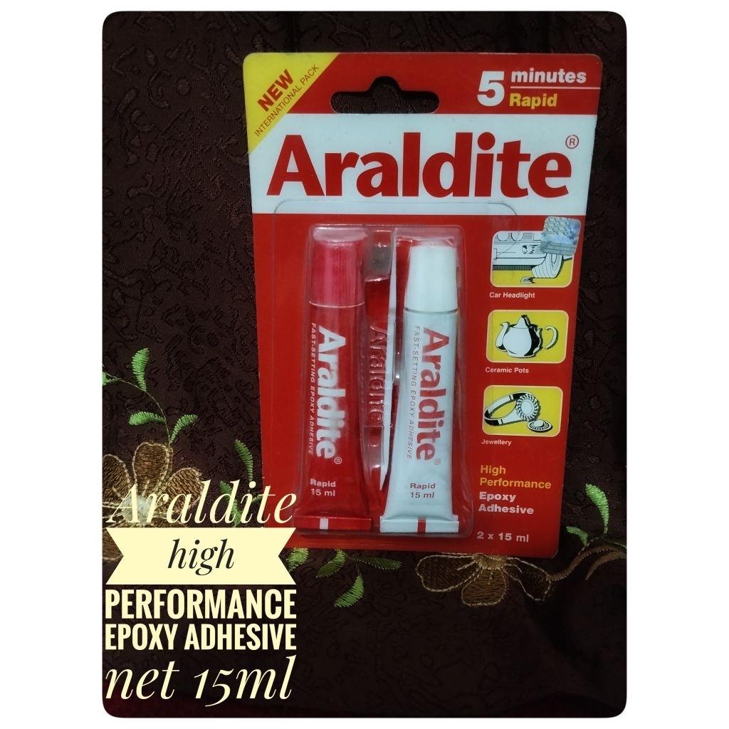 araldite lem epoksi 5 menit 2 komponen (hardener dan resin) 15ml