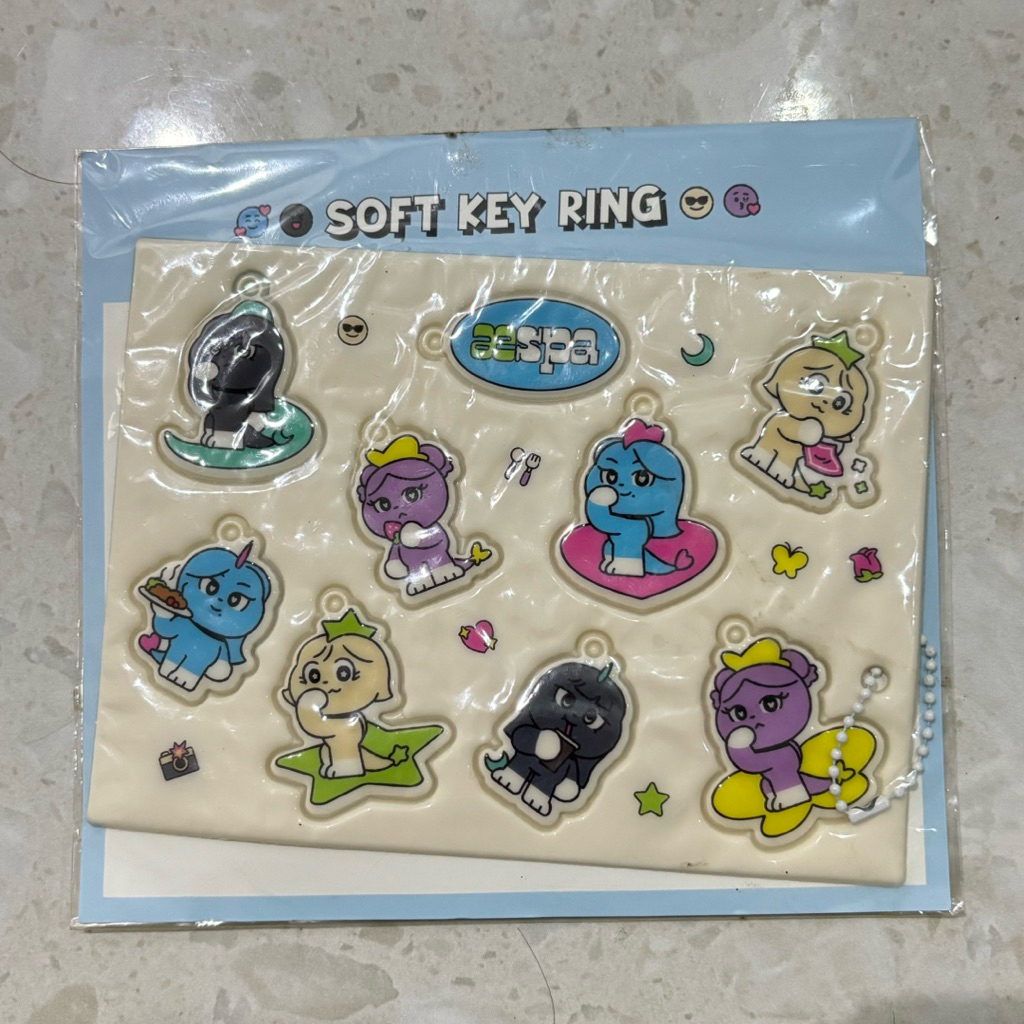 Official Photocard PC Merch aespa Winter POTD Soft Keyring Sealed