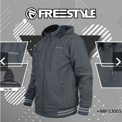 Freestyle Jaket Parasut Pria Bolak Balik