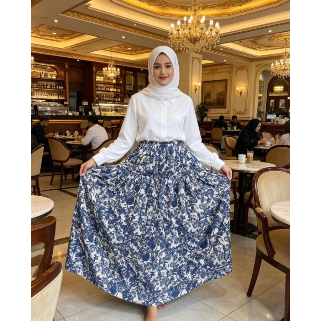 ROK RAYON VISCOSE PREMIUM FLORAL JUMBO