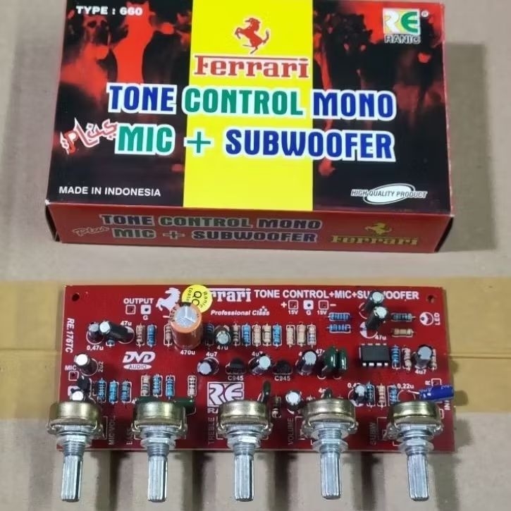 Kit Tone Control Mono Plus Mic Subwoofer (660)