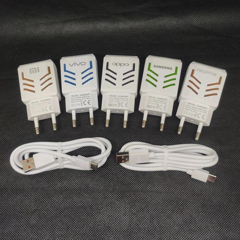 Batok Charger VMT-C1 / VMT-C2 LED USB Micro / USB Type C / Fast Charging For Android ORI 2 HUB