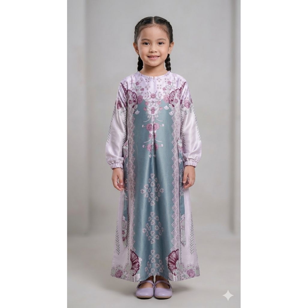 NEW  GAMIS ANAK ARMANI SILK SIZE 5-6 TAHUN