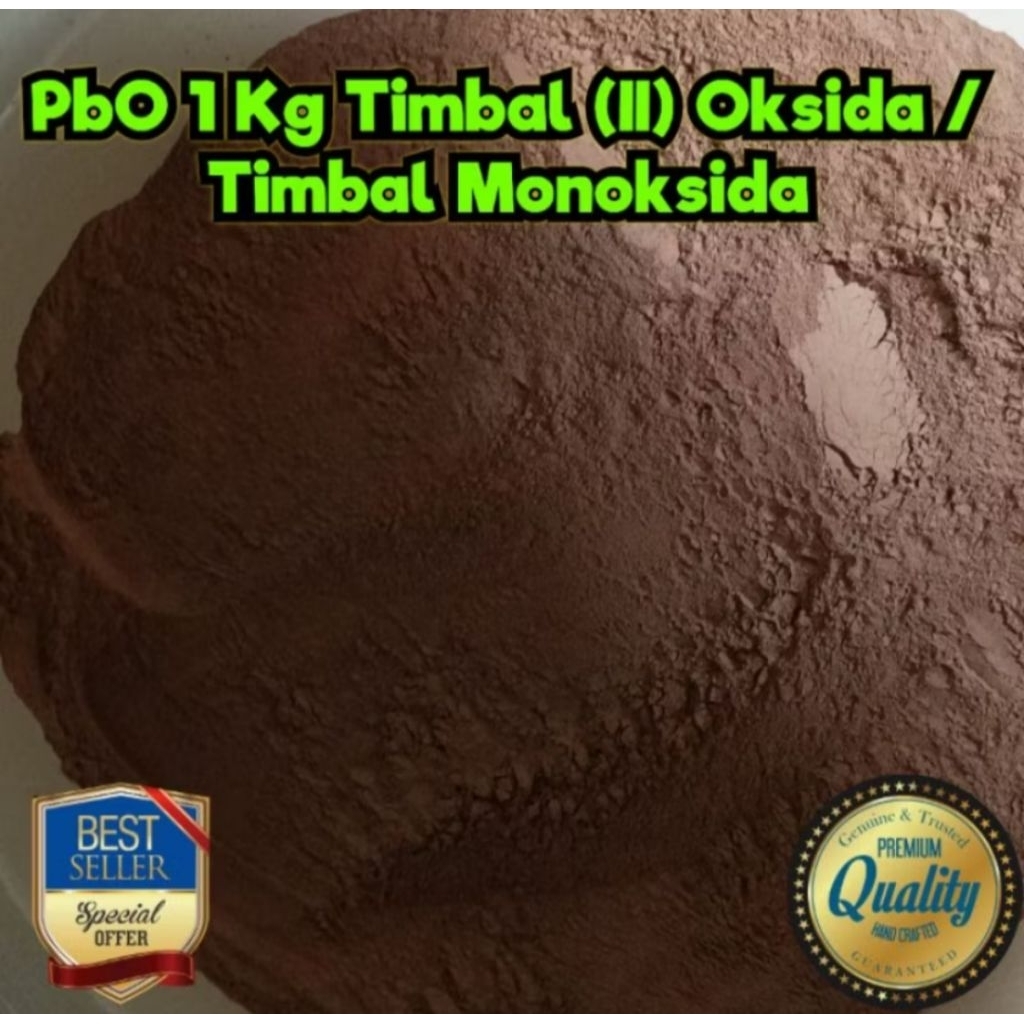PbO Timbal Oksida / Timbal Monoksida Berat 1 Kg
