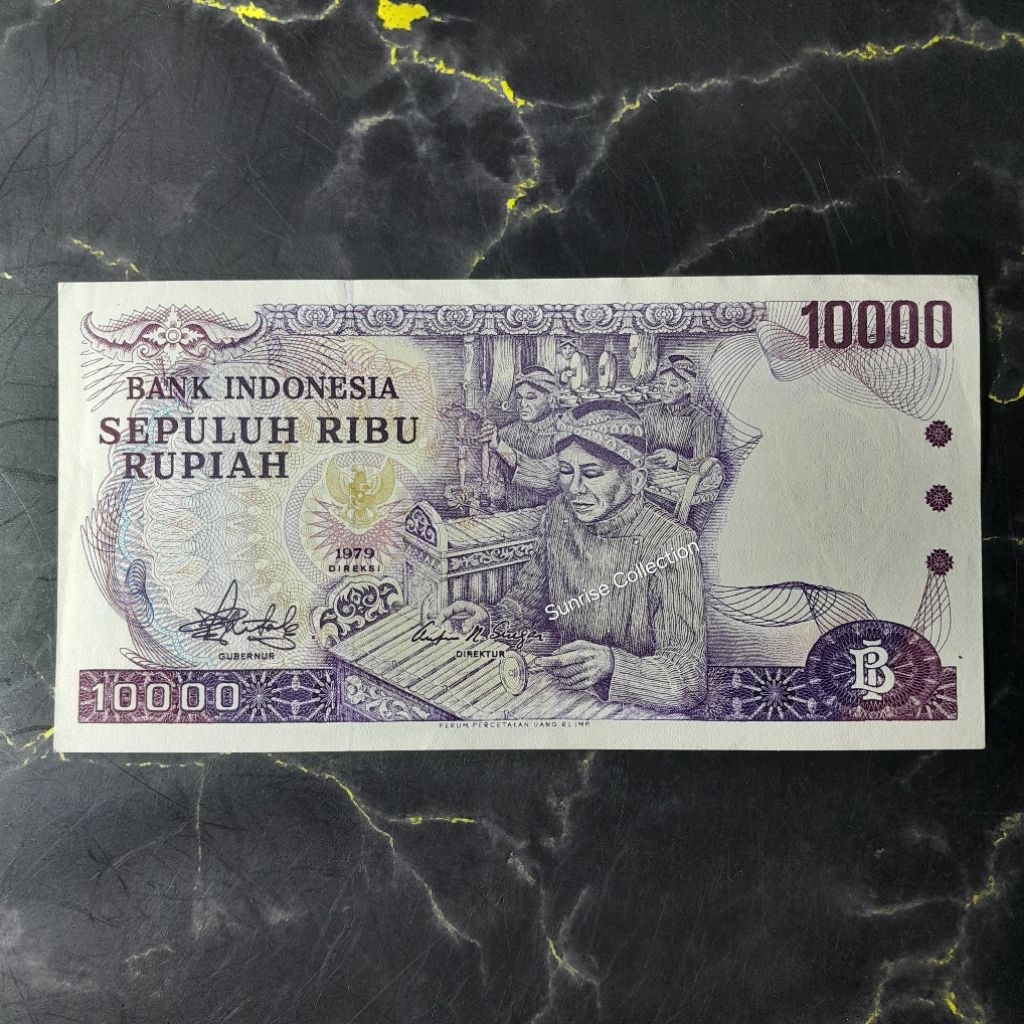 Koleksi Uang Kuno 10000 Gamelan Tahun 1979