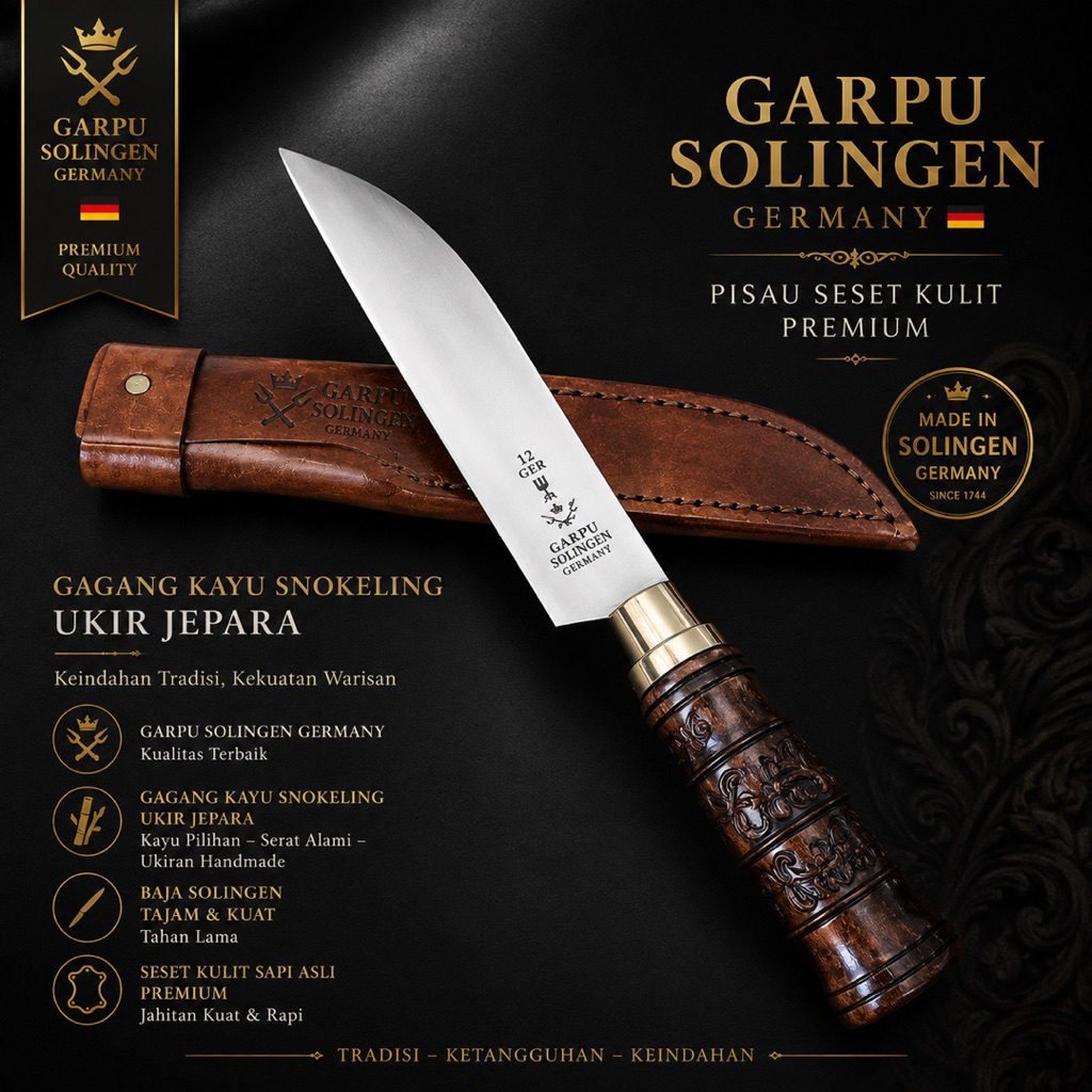 Cap Garpu Solingen herder premium 20 cm (herder solingen) ukir jepara