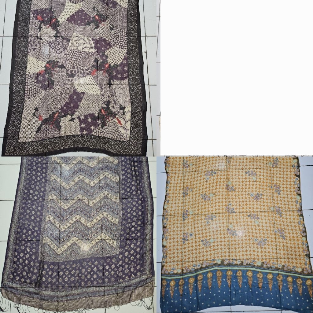 SELENDANG BATIK TULIS SUTRA LAWASAN