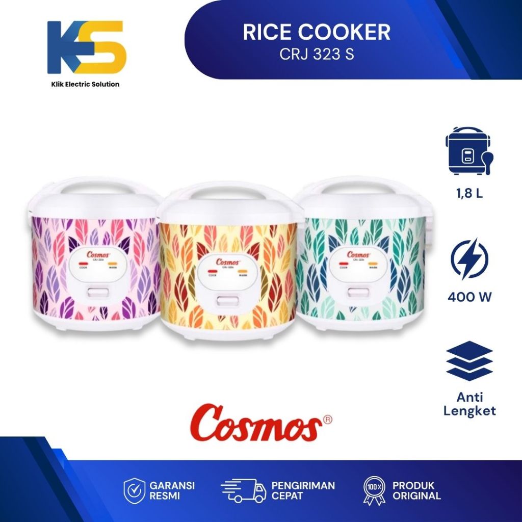 K.E.S - Cosmos Magic Com CRJ 323 S / Rice Cooker CRJ 323 / CRJ 323 S