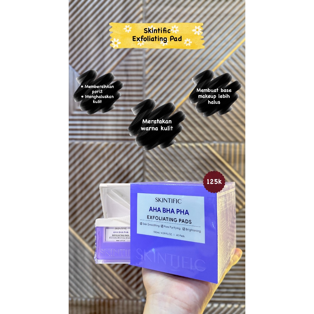 Skintific Exfoliating Pads AHA BHA PHA