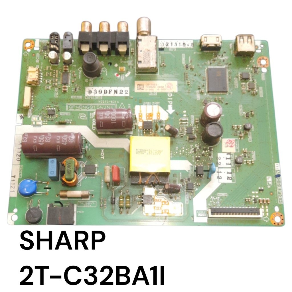 MB TV LED SHARP 2T-C32BA1I MAINBOARD MESIN TV LED SHARP