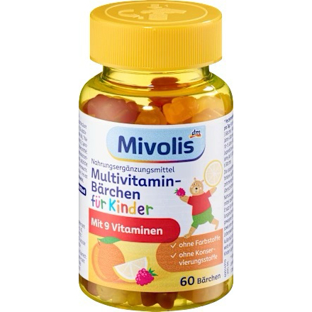 Mivolis Permen Untuk Anak Multivitamin Bear for children 60 pcs, 120 g