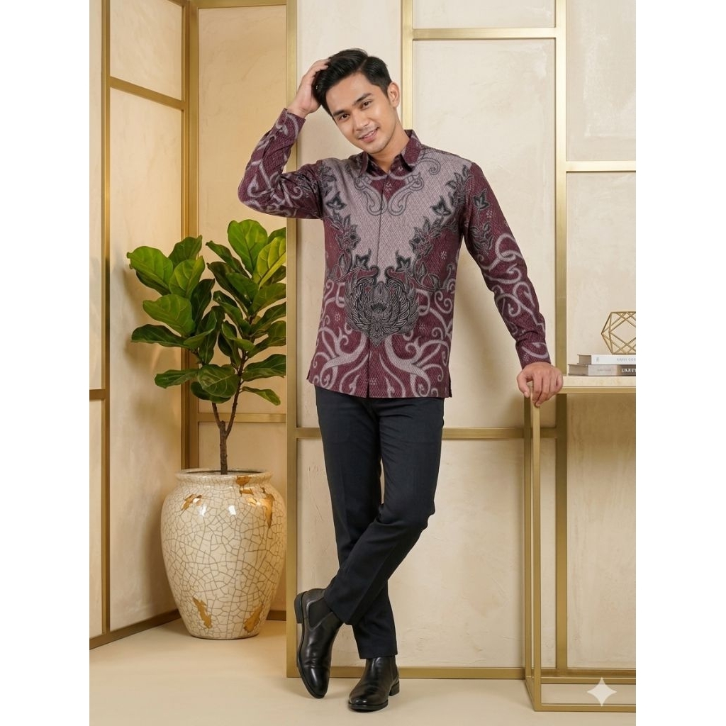Batik Katun Zakaria Lilac