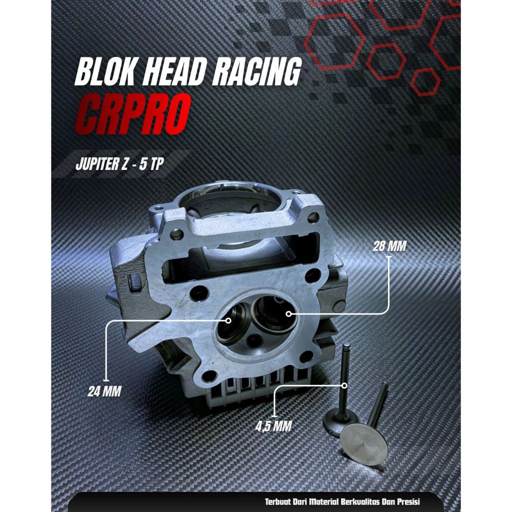 DIKSEL HEAD RACING MIO 5TL MIO SMILE MIO SPORTY JUPITER Z CRPRO KLEP (24/28) (25/30) SET