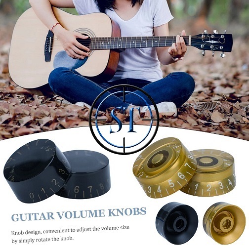 Knop Potensio Plastik Gitar Gibson Lespaul Guitar Style Knob Tutup Speed Volume Control Replacement 