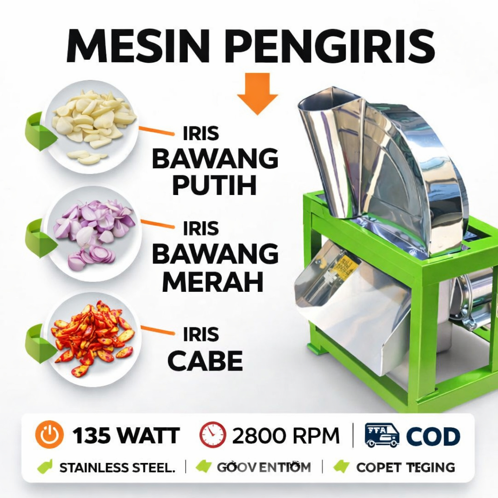 Mesin perajang bawang listrik / mesin memotong bawang merah  / pengiris bawang merah murah
