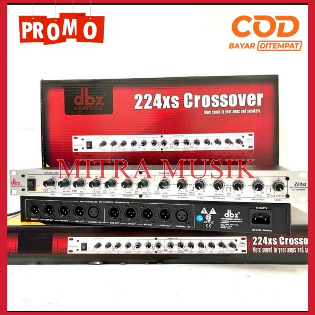 Crossover DBX 224XS + Sub 4 way dbx224xs crossover 224 Xs Bagus Murah Bestseller ( Bisa COD )