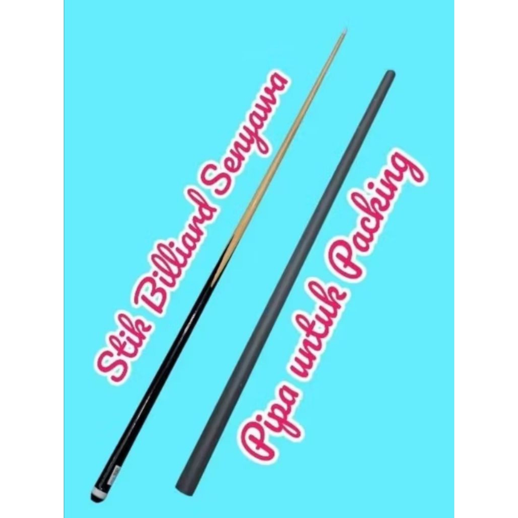 Stik Billiard / Stik Billiard Lajur (Senyawa) 12MM Biasa