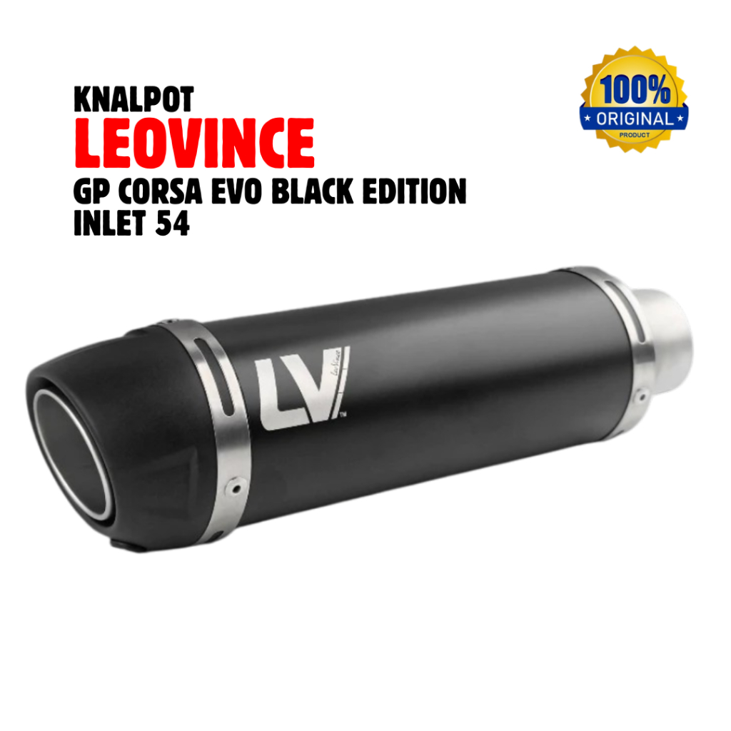 SILINCER LEOVINCE GP CORSA EVO BLACK EDITION | SILINCER LEOVINCE | 100% ORIGINAL PRODUCT
