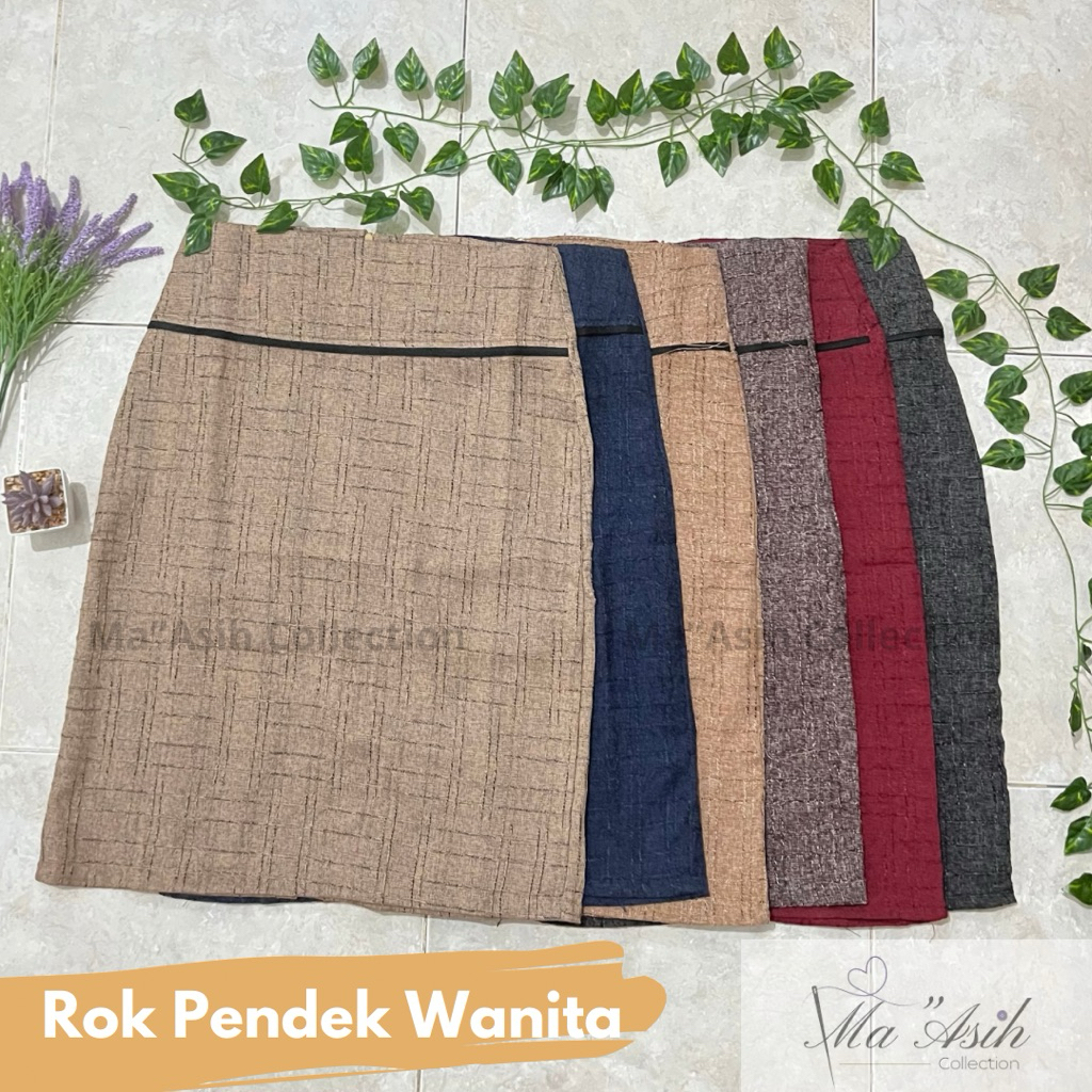 Rok pendek kerja wanita / Rok pendek kantor wanita / Rok span formal wanita