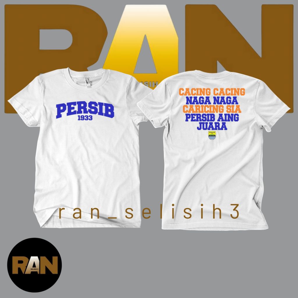 Baju T-shirt Kaos PERSIB Cacing Cacing Naga Naga Caricing Sia Persib Aing Juara l Kaos Persib Kalah 