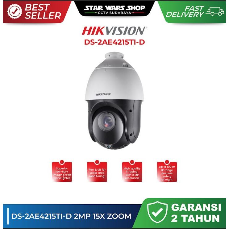 TURBO HD PTZ HIKVISION DS-2AE4215TI-D 15x Zoom Hikvision