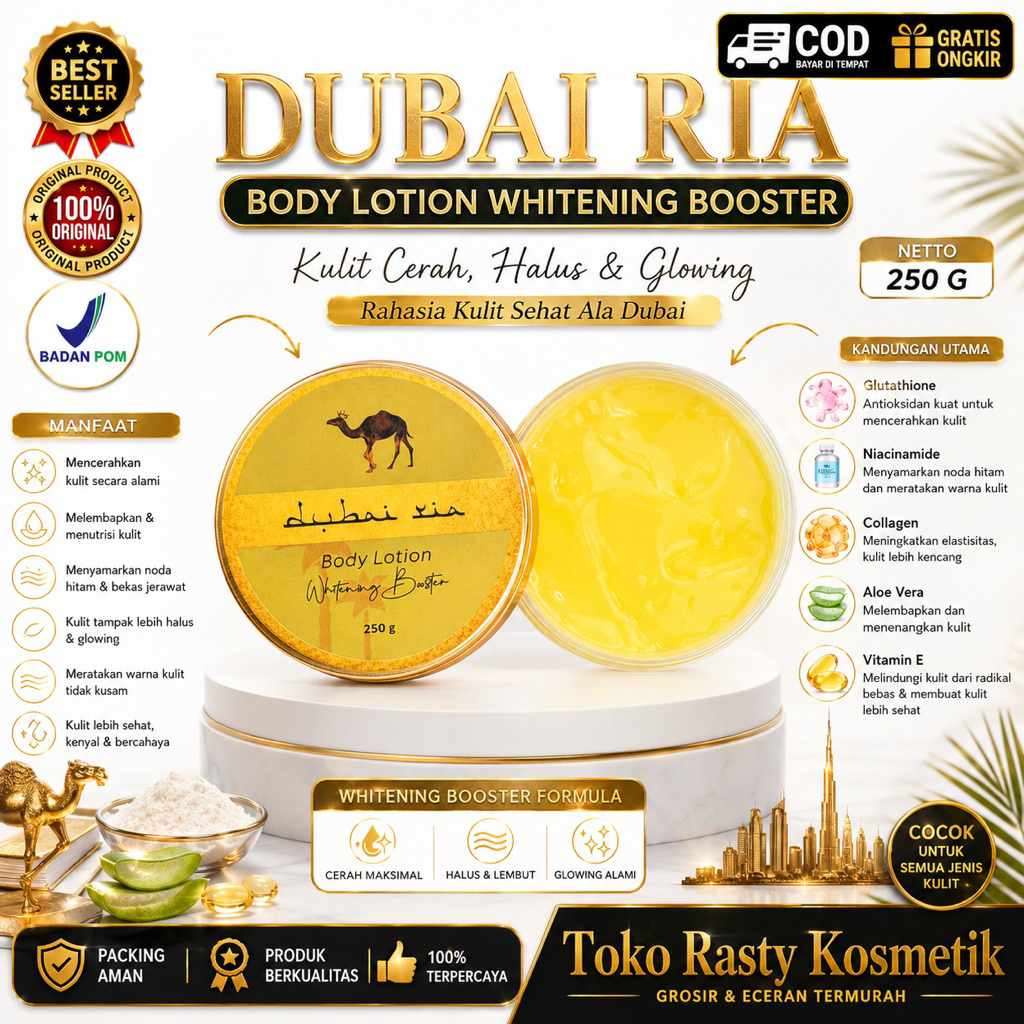 HB DUBAI RIA BOOSTER BODY LOTION WHITENING