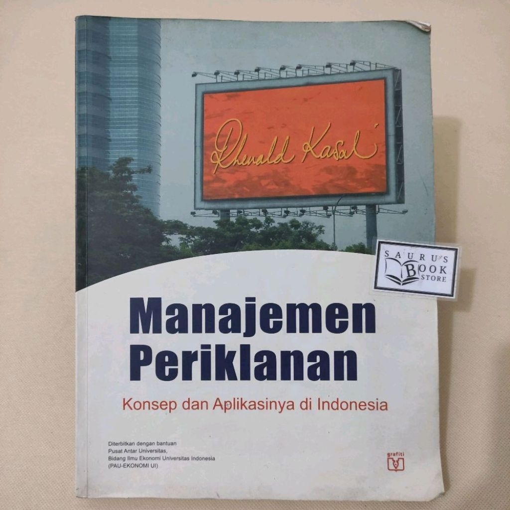 (ORIGINAL) Buku Manajemen Periklanan Konsep dan Aplikasinya di Indonesia (Rhenald Kasal)