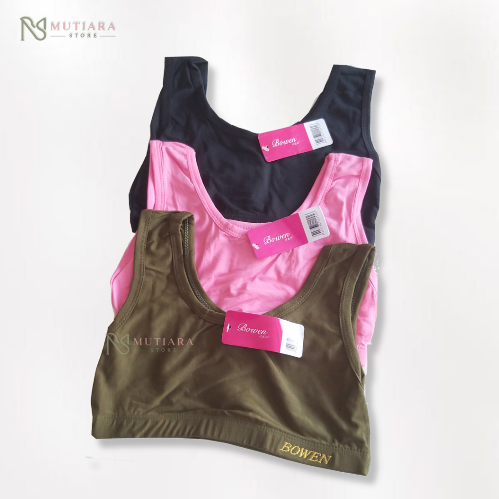 (3-12pcs) Miniset Anak Remaja Nyaman Pakai Sehari-hari Bahan Lembut | Bra Miniset Bowen Warna 805